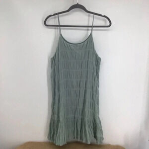 Final Touch Women’s Crinkle Dress in Sage Green